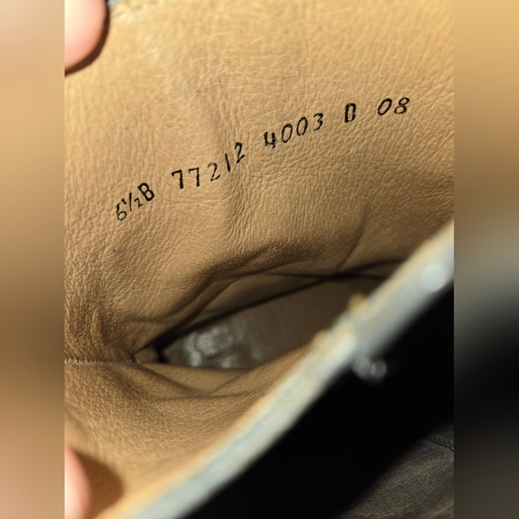 Frye Gray Brown Leather Combat Boots - Picture 8 of 9